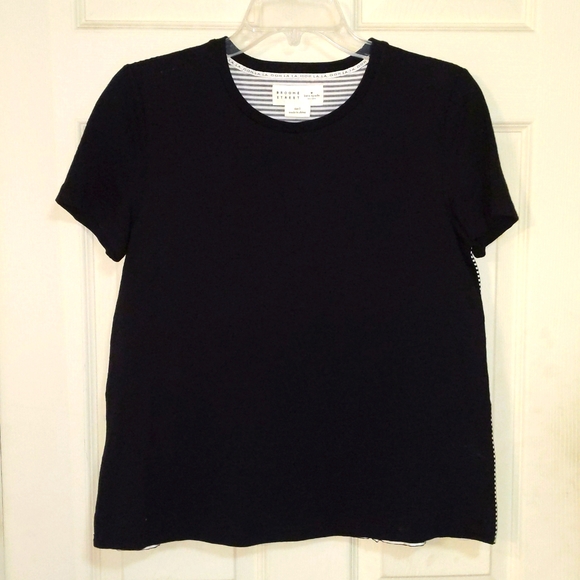 NWT Kate Spade Broome Street collection size small short sleeve ruffle back tea - Picture 1 of 8